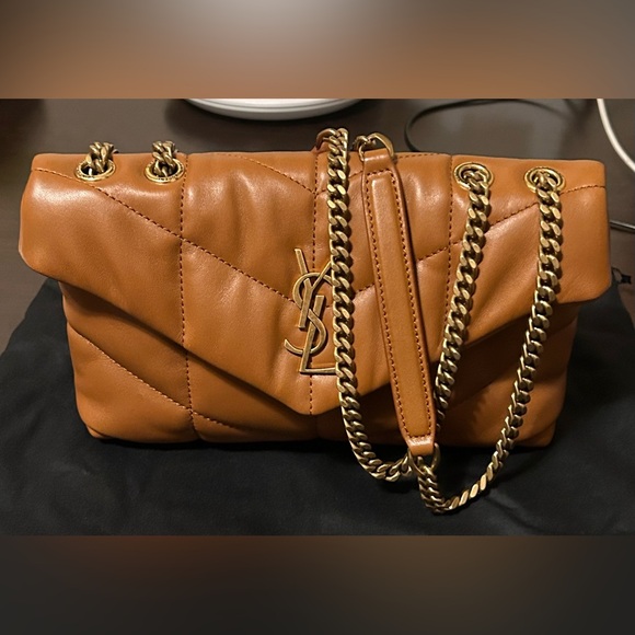 Saint Laurent NWT Lou Puffer Toy YSL Shoulder Bag in Quilted Leather - Picture 9 of 12